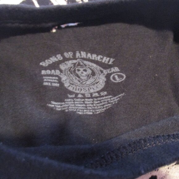 Sons of Anarchy Shirt Medium Black Reaper Graphic TV Show Tee T-Shirt - Picture 5 of 5